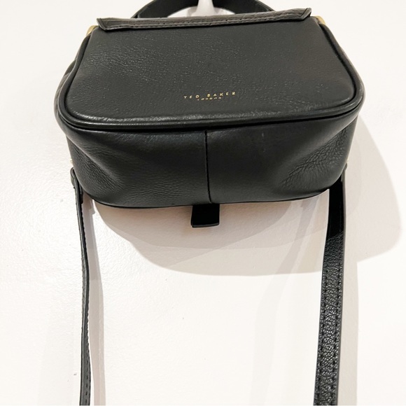 Ted Baker Bags Ted Baker Jjolie Pebbled Leather Black Gold Chain